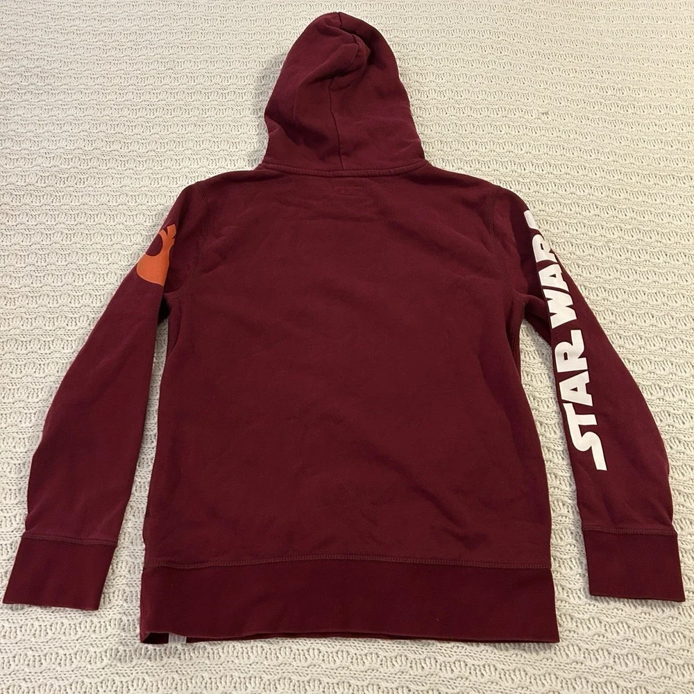 Gap Star Wars Chewie Hoodie Boys Size XXL‎ 14-16 Burgundy Chewbacca Pullover
